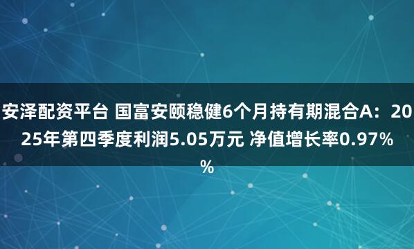 安泽配资平台 国富安颐稳健6个月持有期混合A：2025年第四季度利润5.05万元 净值增长率0.97%